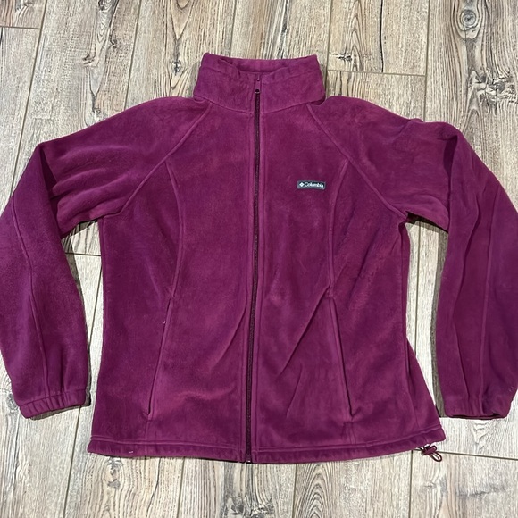 Columbia Women's Benton Springs Full Zip Fleece Jacket Marionberry XL - Picture 6 of 8